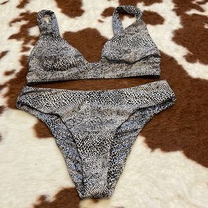 Volcom leopard print bikini.